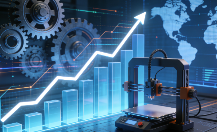2025 年全球 3D 打印市场预计 277 亿美元（年复合增长 16.1%），中国市场 2024 年突破 400 亿元