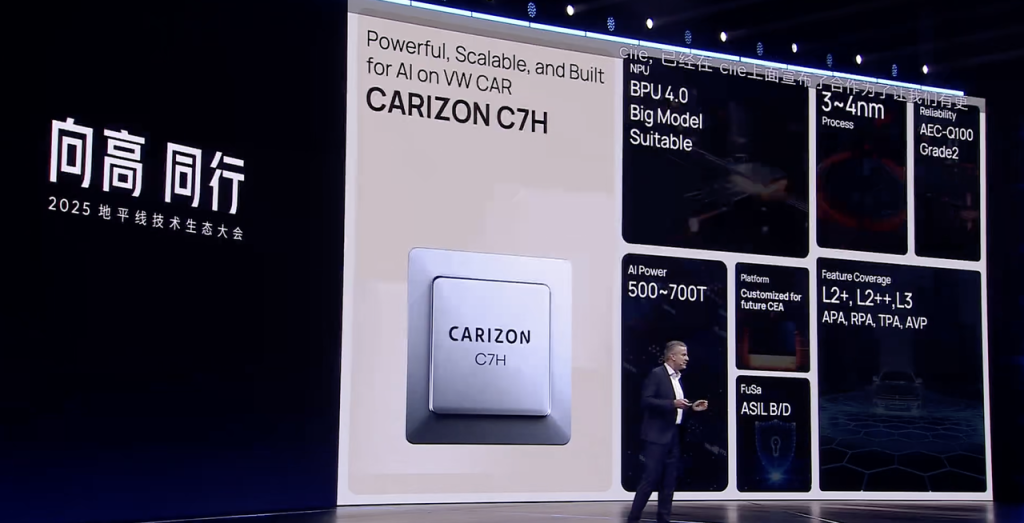 大众汽车中国“芯”战略曝光,合资公司酷睿程首发自研芯片C7H